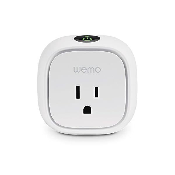 Wemo Switch, Wi-Fi Smart Plug, Control Lights and Appliances From Your Phone, Works with Amazon Alexa