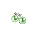 12pairs Assorted Mixed Color Wholesale Lot Glass Pearl Earrings Studs Gift Set Stainless Steel Earrings Pin for Women (8mm)
