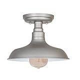 Design House 519876 Kimball 1 Light Semi Flush Mount Ceiling Light, Galvanized Steel Finish (Tools &amp; Home Improvement)