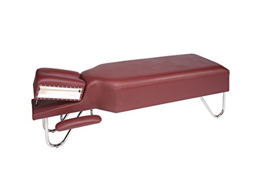 ROW Medical 3-06 Adjustment Bench with Armrests and Headpiece, Burgundy - Thumbnail 5