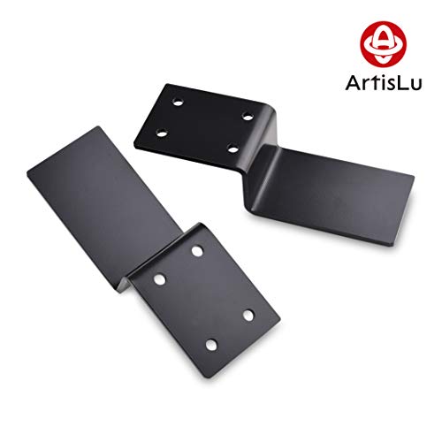 Heavy Duty Door Barricade Brackets Drop Bar Security Door Lock Brackets Set of 2Fits 2”x4