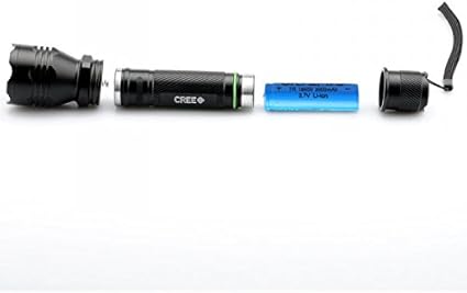 Amazon Com Generic High Powerd Cree Led Flashlight Xpe Led 800 Lumens 3 Modes 1 X Rechargeable Batteries Charger Sports Outdoors