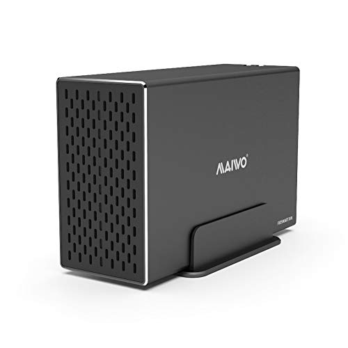 Photo 1 of MAIWO K35272C 2 Bay 3.5 inch SATA RAID Storage Enclosure, Dual Bay Hard Drive Docking Station to USB3.1 Type-C 10Gbps, Support RAID 0 /1 /Large(JBOD) /Normal Mode