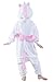 NEWCOSPLAY Childrens Pajamas Sleeping Wear Animal Onesies Cosplay Homewear (125#, Pink Unicorn)