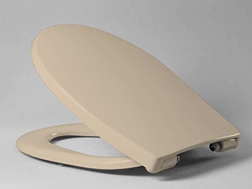 Haro Passat C0202Y Toilet seat with Soft-Close lid and Eccentric Hinge Made from Stainless Steel, Pack of 1, Anemone, 530966