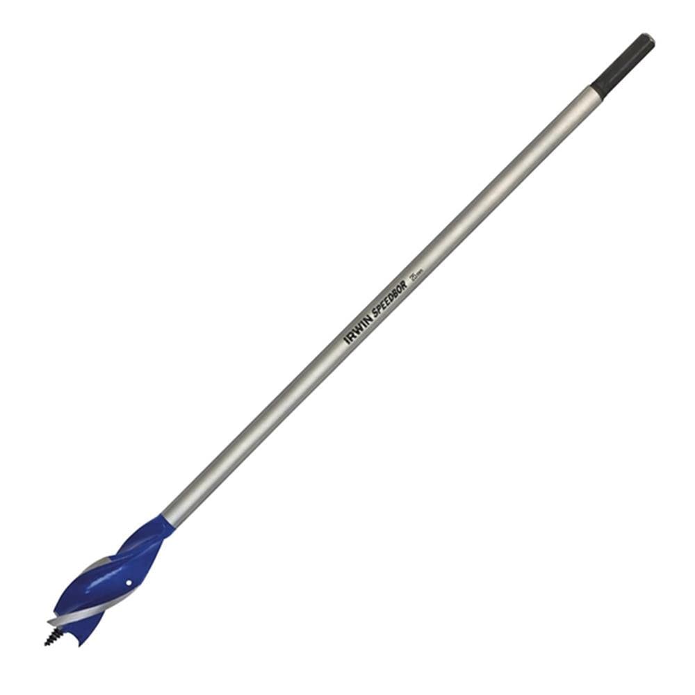 IRWIN 1922004 6X Blue Groove Long Wood Bit 28 mm x 16-Inch