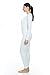 Thermajane Women's Ultra Soft Thermal Underwear Long Johns Set with Fleece Lined (X-Small, White)