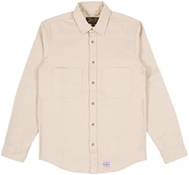 Benny Gold Anti-Work Twill Shirt Tan Small