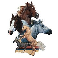 Bits and Pieces 550 Piece Shaped Puzzle Horse Show