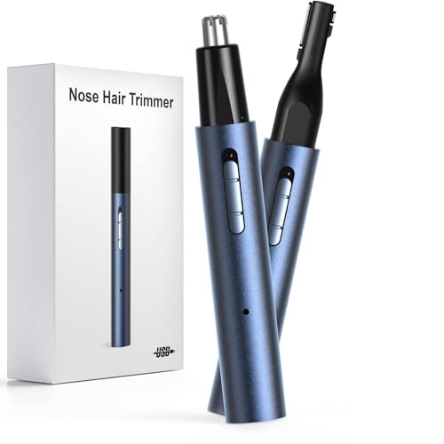 2025 Rechargeable Nose & Ear Hair Trimmer, 3 in 1 Multipurpose Rechargeable USB Trimmer for Men & Women,Facial & Eyebrow Hair Removal Tool, Powerful Motor, Painless, Easy to Clean, IPX7 Waterproof