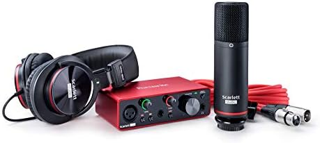 Focusrite Scarlett Solo audio interface with Splice Studio included, priced at $279.99 down to $229.99.