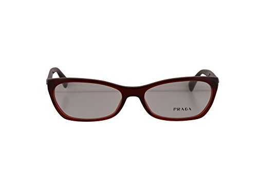 Prada PR15PV Eyeglasses 53-16-135 Burgundy Shaded Red MAX1O1 VPR15P (FRAME ONLY)