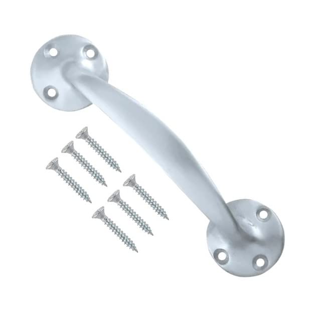 TERF® Heavy Duty Traditional Vintage Style Bow Door Pull Handle Aluminium 175mm (7 inch) Including Fixing Screw for Kitchen Cupboard Cabinet Drawer Door Pull Handle - Pack of 1