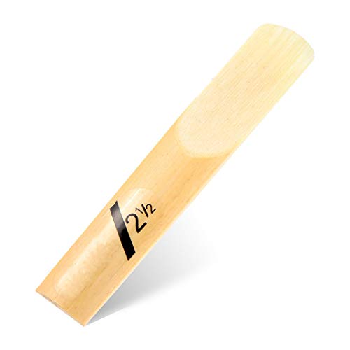 Vaorwne 10Pcs Bb Clarinet Reeds Strength 2.5 2-1/2 Reed Bamboo Woodwind Instrument Parts & Accessories