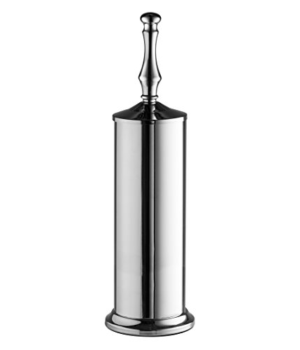 AMG and Enchante Accessories Toilet Brush and Holder, TB114A CHR, Chrome - Thumbnail 4