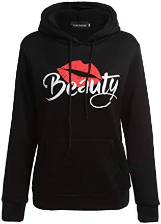 Women Men Matching Hoodies Beast Beauty Print Daily Sweatshirts