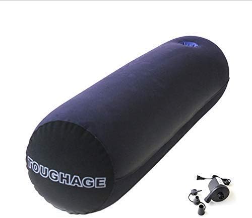 Inflatable Long Pillow Cushion Bolster Love Position Kit Furniture for Women Couple with Electric Pump