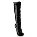 Nature Breeze Amber-04 Women's High Platform Stiletto Heel Lace Up Boot