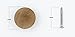 AMEPROSUPPLY Extra Large Big Jumbo Wood Knobs for Bifold Door, Solid Birch Oversized Unfinished Wooden Door Cabinet Hardware for Bi fold Doors, 2 inch Closet Door Knob Pulls, Pack of 6 with Screws
