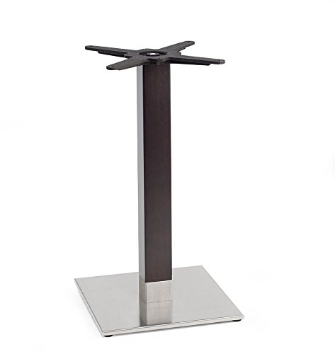 Scab Design Tiffany Natural Base Square Satin Stainless Steel/Wenge Beech