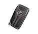 iJDMTOY (1) Premium Gun Metal Grey Alloy Metal Key Fob Cover Case Compatible With Lexus IS ES GS RC NX RX LX 200 250 350 Remote Key