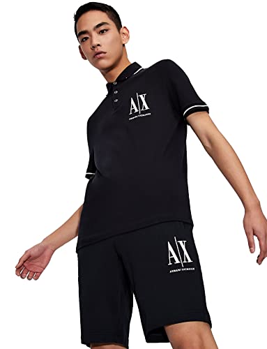 Armani Exchange Men's New Classic Icon Project Basic Must Have Polo Shirt, Navy, M