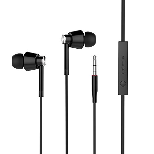 Headphones, in Ear Headphones, Stereo Earbuds, Wired Earphones with Microphone and Volume for Running Workout Gym