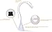 Newhouse Lighting NHGS WH Gooseneck LED Desk Lamp, USB Charging, Touch Dimming, 4.5