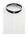 Neil Allyn Men's Banded Collar With Black Trim Dress Shirt