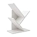 Raumeyun Shelf Tree Shape Bookcase Desktop Bookshelf,Display Storage Rack for CDs & Books Easy Assembly,E1 Class High Density Fiberboard … (White)