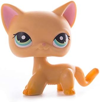 Yvonnezhang LPS Pet Shop Cute Short Hair Cat Toys Great Dane Collie Dogs PVC Action Stand Figure Toys Cosplay Dolls Model Toy Gifts For Kids,7