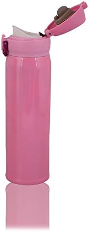Crya Bullet Sipper Stainless Steel School Water Bottle-Pink