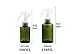 erioctry Empty Green Plastic Spray Bottle -Pack of 3 Large Refillable Container For Essential Oils Cleaning Products Or Aromatherapy - Clear Trigger Sprayer Mist (Green ) (150ml)