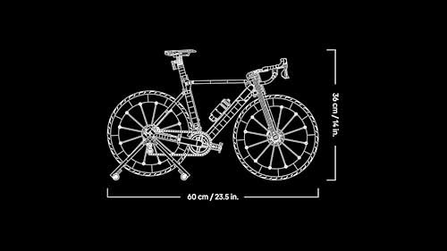 Icons Le Vélo de Route - Maquette DIY pour Adulte - Pneus en Caoutchouc, Dérailleurs & Support de Roue Arrière - Décoration de Bureau - Cadeau Sportif pour Fan de Cyclisme 11380 — photo 8 sur 8