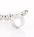 Boderier Ear Cuffs Crystal Flower Earrings Crystal Cluster Top Ear Clip (Silver T)