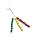 SAMSFX Float Stops Rubber Colorful Oval Bobber Fishing Stopper for Carp Fishing, Red Yellow and Green, 90pcs