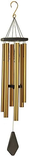 SUMCOO 28 Inch Metal Bell Wind Chime,Hanging Aluminum Tube Wind Chime And Music Percussion Wind Chime For Decorative And Christmas (Gold)