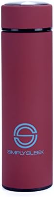 SimplySleek Thermos Water Bottle - Double Walled & Insulated Stainless Steel Coffee Mug - Keeps Drinks Hot/Cold for 12 Hours - Travel Coffee Mug with A Fruit/Coffee/Tea Infuser- No BPA