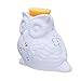 Ivenf Owl Shape Ceramic Tea Light Holder/Wax Melt Warmer, Aromatherapy Essential Oil Burner, Great Decoration for Living Room, Balcony, Patio, Porch & Garden