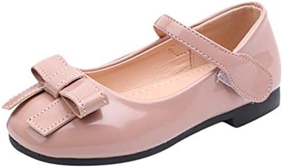 Sansee Toddler Infant Kids Pricness Shoes Dance Bowknot Baby Shoes Solid Color Flat Roman Cute Single Shoes（3.5-6Years）