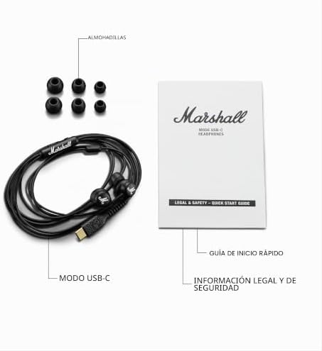 Auscultadores com fios em modo USB-C: Microfone incorporado, ajuste personalizável, cabo à prova de emaranhados e drivers dinâmicos | Assistente de Voz | Ligação USB