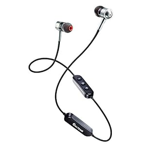 Image of ALTEAM Sweat Proof Sports Bluetooth Earbuds Earphones with Mic and Volume Control, BT4.1 10 Hours Battery, Metal Housing, Bass Music Headphone Headset for Running Cycling Jogging Sports Workouts
