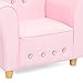 Best Choice Products Kids Heart-Shape Accent Chair Seat w/Armrest and Rhinestones - Pink