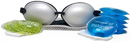 Tranquileyes XL Advanced for Severe Dry Eye Relief - Warm Compress with Microwavable Beads and Self-Activating Instants (Pearl)