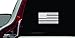 American Flag Car Vinyl Sticker Decal Bumper Sticker for Auto, Cars, Trucks, Walls, Windows, and More. (White)