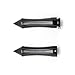 Krator TRHB101B Black Motorcycle Handlebar (Spiked Custom Black Hand Grips Cruiser Chopper Bike 1