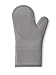 The Original GORILLA GRIP Silicone Oven Mitt, Cotton Lining, Gray- Single Oven Mitt