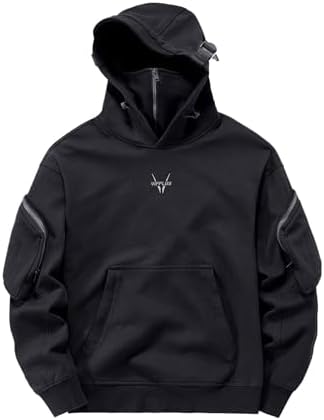 MFCT Men's Embroidered HTGY Hoodie (black,S) at Amazon Men's