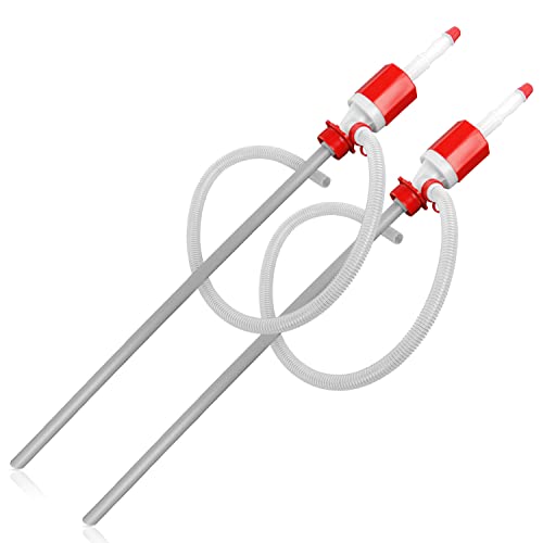 TERA PUMP [ 2PK ] Drum Rotary Hand Pump, Barrel Pump Hand Pumps Oil Gas