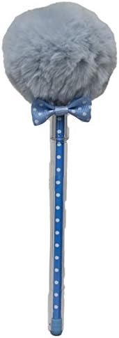 Puff Party Fluffy Ball Pen - A Ball Point Pen With Fluffy Top (Lt. Blue)